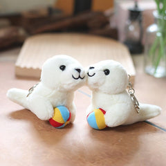 Seal Plush Pendant Cartoon Doll Bag Keychain