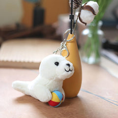 Seal Plush Pendant Cartoon Doll Bag Keychain