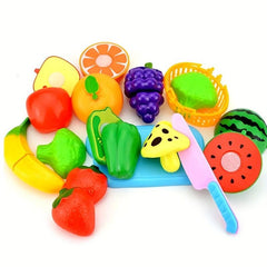 10-Piece Set Simulated Vegetables Fruits Cooking Toy Set