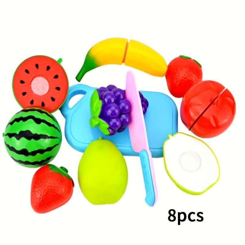 10-Piece Set Simulated Vegetables Fruits Cooking Toy Set