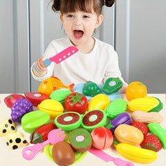 10-Piece Set Simulated Vegetables Fruits Cooking Toy Set