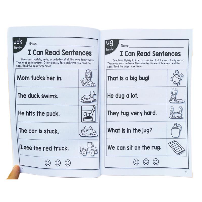 English Phonics Sentence Practice Book for Kids - Educational Toy