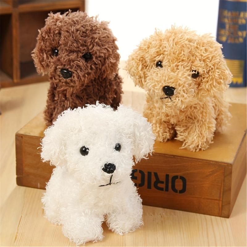 Fluffy Dog Toy Plush Dog Key Chain Pendant Toy Key Pendant 