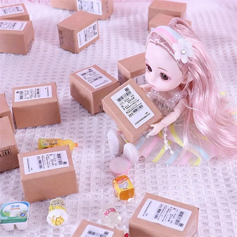 5pcs Mini Kitchen Toy Food Bottle Model Creative Micro Express Blind Box