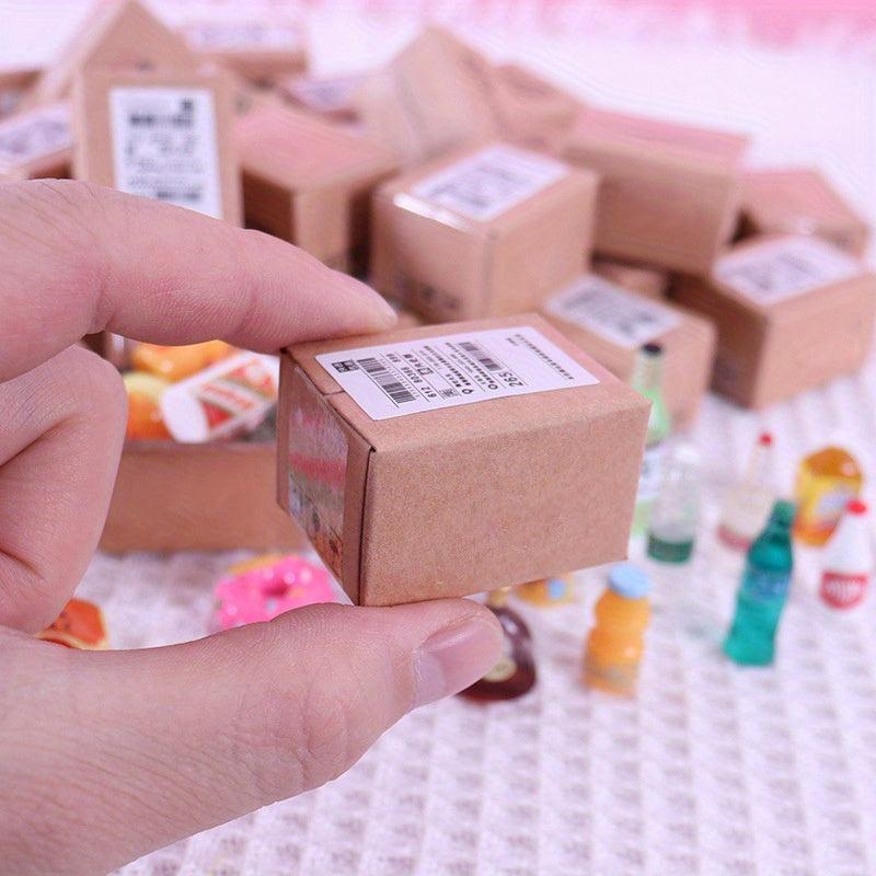 5pcs Mini Kitchen Toy Food Bottle Model Creative Micro Express Blind Box