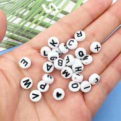 100pcs Mixed Letter Acrylic Beads for DIY Jewelry Making