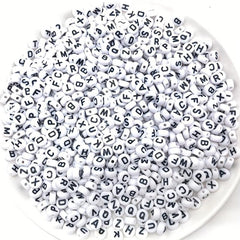 100pcs Mixed Letter Acrylic Beads for DIY Jewelry Making