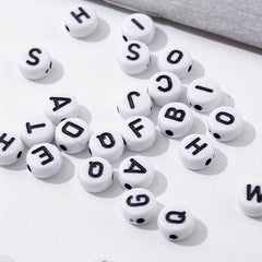 100pcs Mixed Letter Acrylic Beads for DIY Jewelry Making