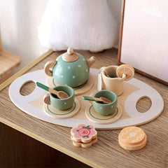 Timbered Afternoon Tea Set Toy Educationally Meaningful
