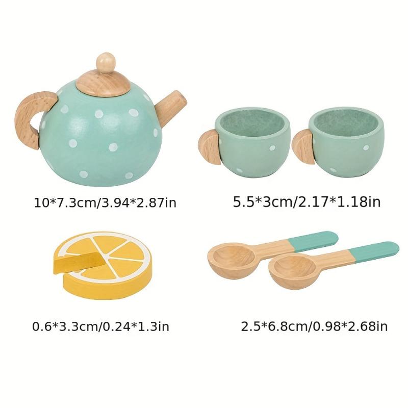 Timbered Afternoon Tea Set Toy Educationally Meaningful