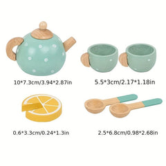 Timbered Afternoon Tea Set Toy Educationally Meaningful