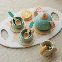 Timbered Afternoon Tea Set Toy Educationally Meaningful
