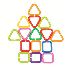 35pcs Geometric Chain Interlocking Cognitive Educational Toy