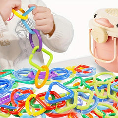 35pcs Geometric Chain Interlocking Cognitive Educational Toy