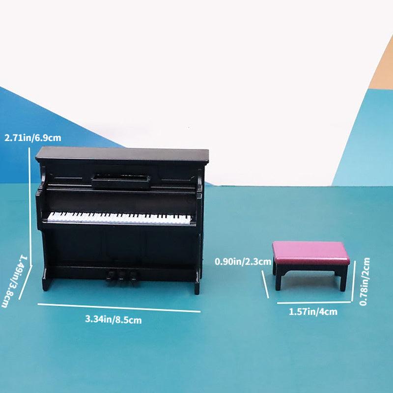Dollhouse Mini Piano - Musical Charm for Dollhouse Decor