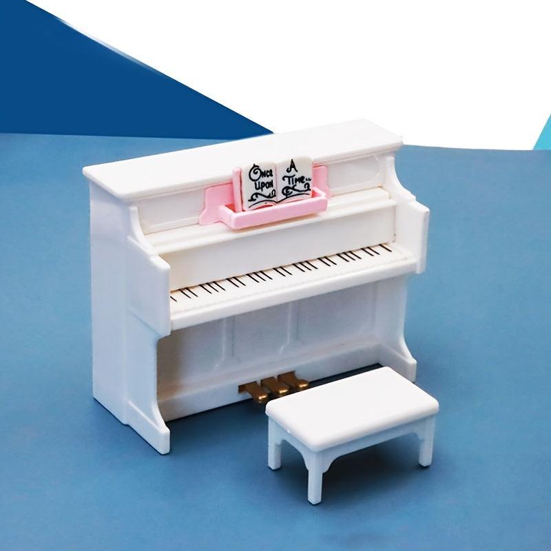 Dollhouse Mini Piano - Musical Charm for Dollhouse Decor