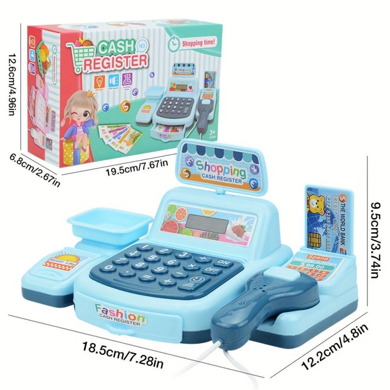 Cash Register Toy Set Supermarket Simulation Game Toy