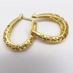 Elegant Plated Dangle Earrings for Special Occasions