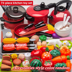 Kids Play Kitchen Accessories Fake Food Cooking Toys Play Food Sets For Kids