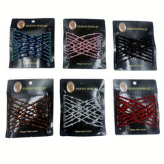 Beaded Magic Hair Comb for Styling & Flared Flower Hair Comb