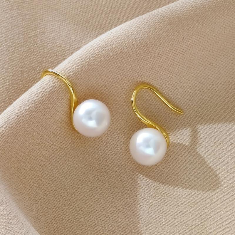 Faux Pearl Baroque Earrings for Women