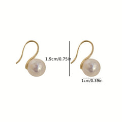 Faux Pearl Baroque Earrings for Women