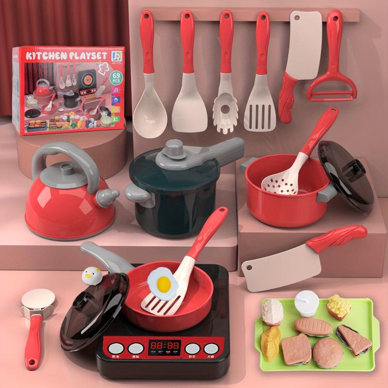 Kids Simulated Kitchenware Cooking Pressure Pot Cooking Set