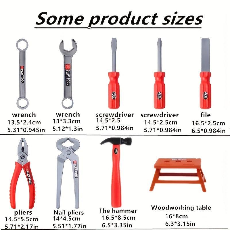 Kids 38pc Tool Set Playhouse Toy Maintenance Tool Baby Simulation Tool