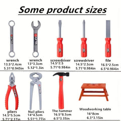 Kids 38pc Tool Set Playhouse Toy Maintenance Tool Baby Simulation Tool