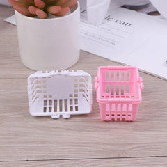 5Pcs Mini Shopping Basket Pretend Play Toys Kids Supermarket Hand Basket Model