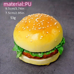 Realistic Burger Baby Toy Noisy Simulation Hamburger