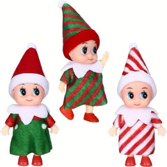 12 Doll House Christmas Elf Dolls Felt Dolls Christmas Tree Decoration