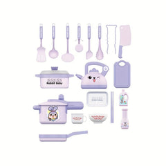 Plastic Kitchen Toy Set: Fun Cooking Game for Kids