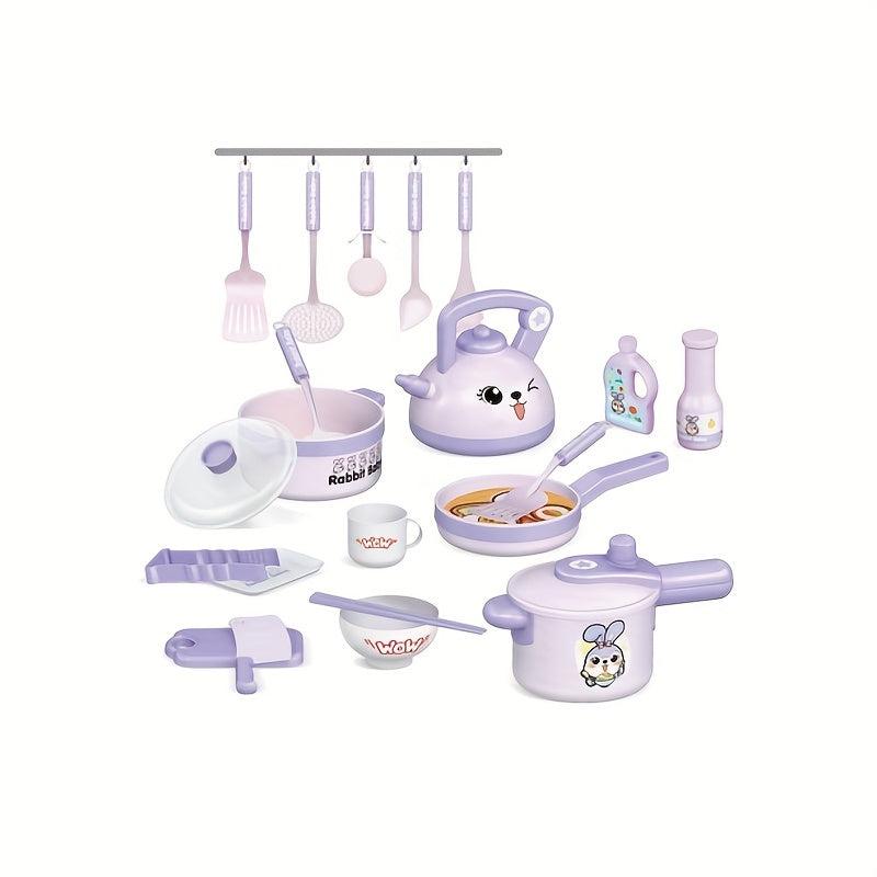 Plastic Kitchen Toy Set: Fun Cooking Game for Kids