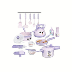 Plastic Kitchen Toy Set: Fun Cooking Game for Kids