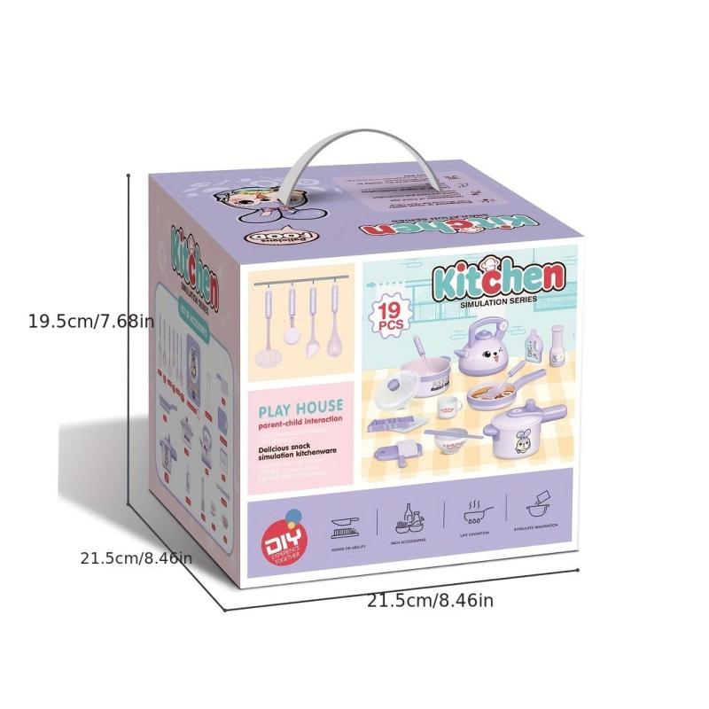 Plastic Kitchen Toy Set: Fun Cooking Game for Kids