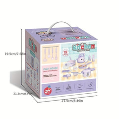 Plastic Kitchen Toy Set: Fun Cooking Game for Kids