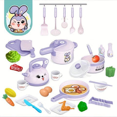 Plastic Kitchen Toy Set: Fun Cooking Game for Kids