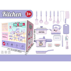 Plastic Kitchen Toy Set: Fun Cooking Game for Kids