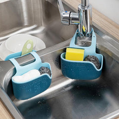 1pc Sink Storage Holder Adjustable Soap Sponge Shelf Hanging Drain Basket Bag