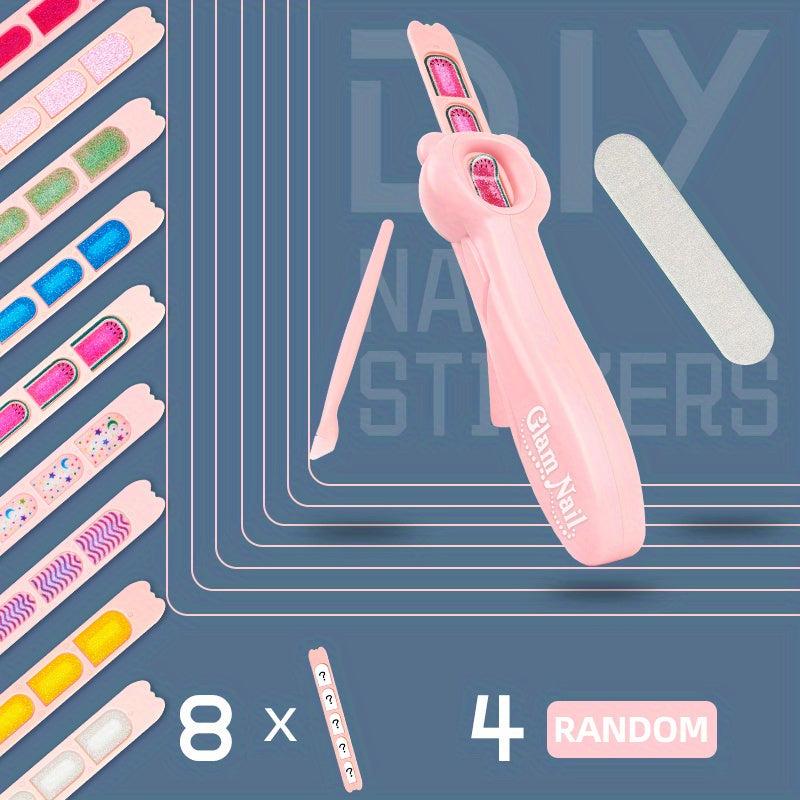 Children's Nail Machine Princess Girl Makeup DIY Nail Art Stickers Set