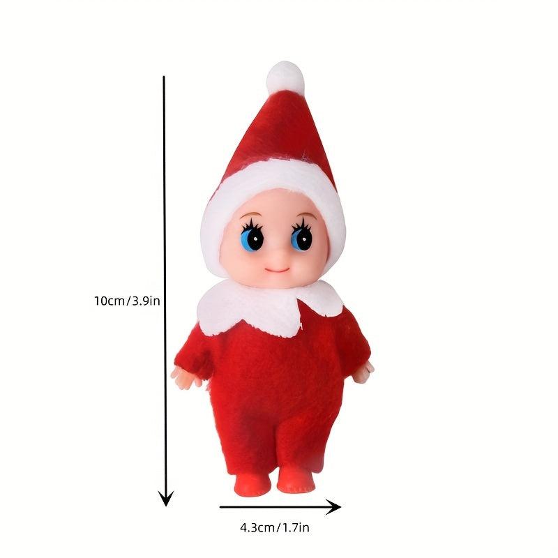 12 Doll House Christmas Elf Dolls Felt Dolls Tree Decoration Household Props