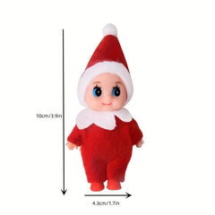 12 Doll House Christmas Elf Dolls Felt Dolls Tree Decoration Household Props