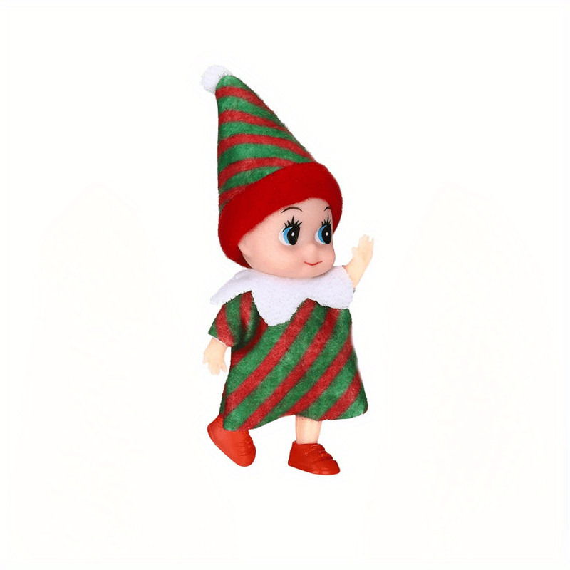 12 Doll House Christmas Elf Dolls Felt Dolls Tree Decoration Household Props