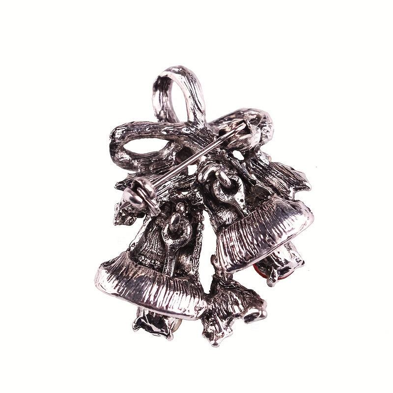 Christmas Alloy Bell Brooch for Women