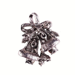Christmas Alloy Bell Brooch for Women