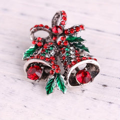 Christmas Alloy Bell Brooch for Women