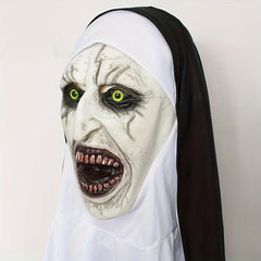Nun Scary Mask Men's Dress Up Costume for Halloween