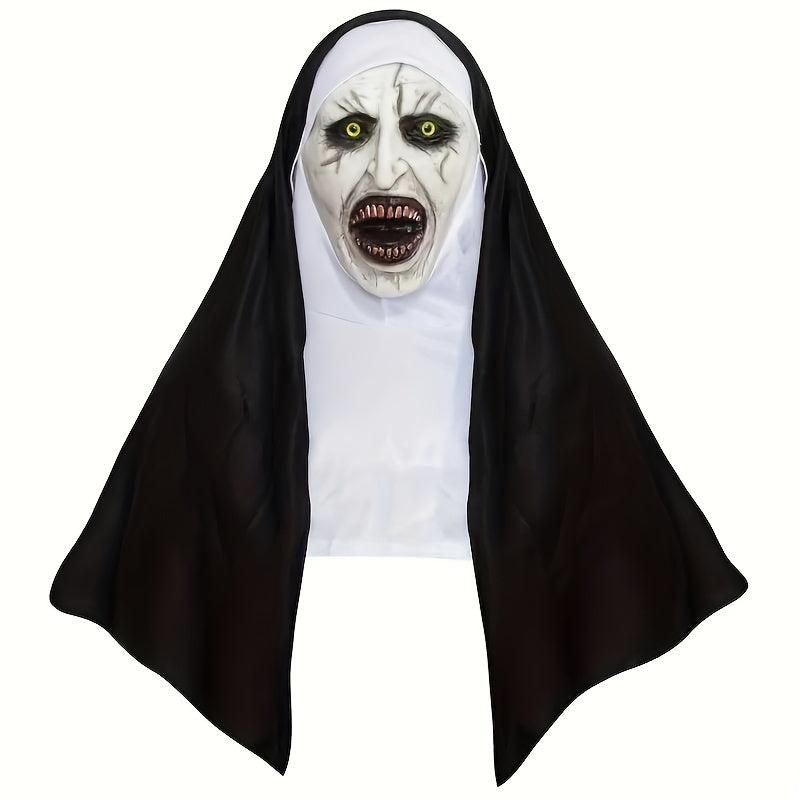 Nun Scary Mask Men's Dress Up Costume for Halloween