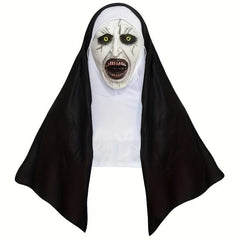 Nun Scary Mask Men's Dress Up Costume for Halloween